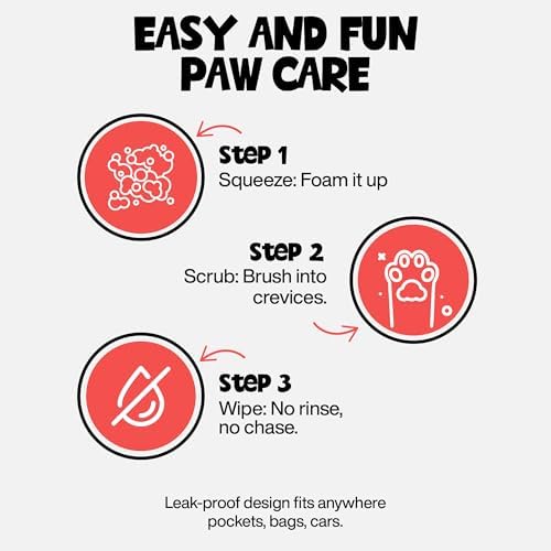 Dog Paw Cleaner for Dogs & Cats - No Rinse Foaming Paw Washer, 5 fl oz - Image 6