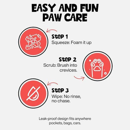 Dog Paw Cleaner for Dogs & Cats - No Rinse Foaming Paw Washer, 5 fl oz - Image 6