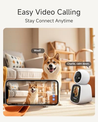 Noorio 2K Indoor Camera with Two-Way Video Calling,360° PTZ Pet Camera - Image 5