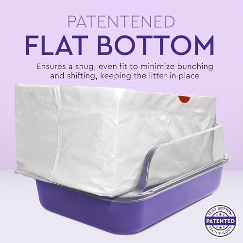 Cat Litter Box Liners Alfapet Heavy Duty Flat Bottom - Extra Giant10 Count - Tear-Resistant Cat Litter Bags - Kitty Litter Liners for Rectangular Litterbox Pans, 36” x 18” x 2MIL Thick 30 lb Capacity - Image 5