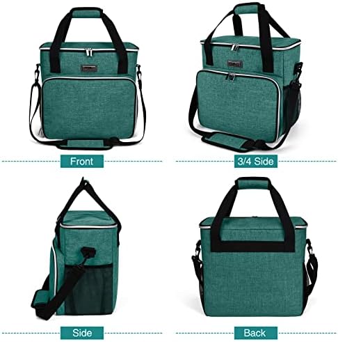 BAGLHER Pet Travel Set Airline-Approved Carrier for Small/Medium Cats & Dogs + Travel Bag with Food Containers & Silicone Bowls, Grey & Green - Image 2