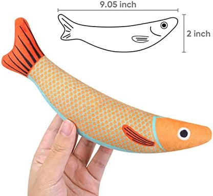 Catnip Toy, 3PCS Cat Chew Toys, Bite Resistant Catnip Toys with Bell Inside, Plush Cartoon Kitten Teething Interactive Toy for Cats - Image 4