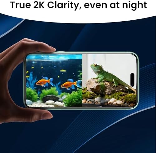 2026 Upgraded 2K Aquarium & Terrarium Pet Camera, Close-Focus Lens for Fish, Lizard & Reptiles, Easy Install, 5GHz Dual-Band WiFi, 24/7 Full Color Night Vision, Loop Recording, Motion Detection - Image 3