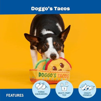 BarkBox Doggo's Tacos 3-in-1 Interactive Plush Dog Toy - Image 3