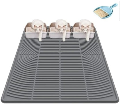 Extra Large Cat Litter Mat XL, 47" x 35", Silicone Waterproof by Unknown