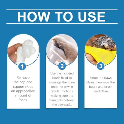 Dog Paw Cleaner Foam for Dogs & Cats, Moisturizing Paw Care - Image 3