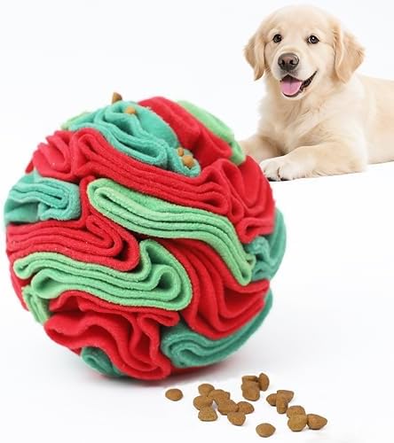 Ablechien Snuffle Ball for Dogs - Interactive Dogs Toys to Keep Them Busy, Dog Puzzle Toy, Christmas Dog Toys Gifts for Small, Medium Pet Daily Companionship, Training Reward Gift by Havefunwithyourpets