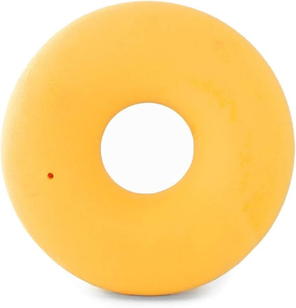 ZippyPaws ZippyTuff Dog Chew Toy - Durable Rubber Chew Ring Toy, Puppy Teething Toys, Tough & Squeaky Toys for Small, Medium, & Large Dogs, Flexible TPR Material - Strawberry Donut