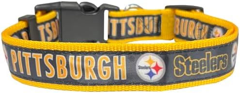 Pets First NFL Pittsburgh Steelers Licensed PET COLLAR, Small - Heavy-Duty, Strong, and Durable Dog Collar. Available in 31 Football Teams and 4 Sizes - Image 2