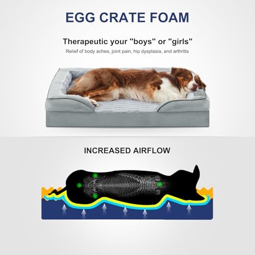 FURTIME Orthopedic Supportive Large Dog Bed, XL Waterproof Pet Bed - Image 3