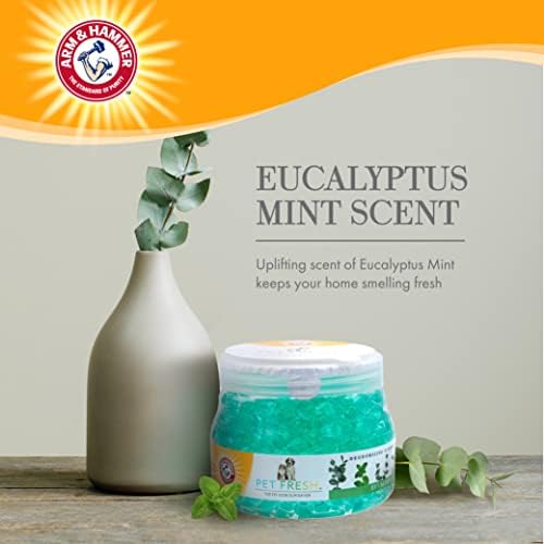 Arm & Hammer Pet Fresh Deodorizing Gel Pearls, Eucalyptus Mint, 12 Oz Jar - Image 3