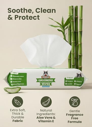 Pogi’s Dog Grooming Wipes – Hypoallergenic Pet Wipes for Paws, Body & Butt – Cleaning & Hydrating, Fragrance Free, 100 Count - Image 3