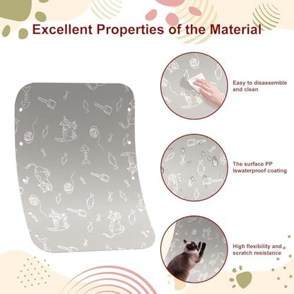 Designed Waterproof Pads for The Bottom of Lohhuby Automatic Litter Box Rollers; Waterproof, Tear-Resistant - Image 4