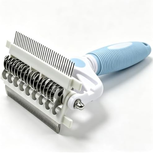 3-IN-1 Pet Grooming Comb, Undercoat Rake, Dematting Comb & Deshedding Tool by Unknown