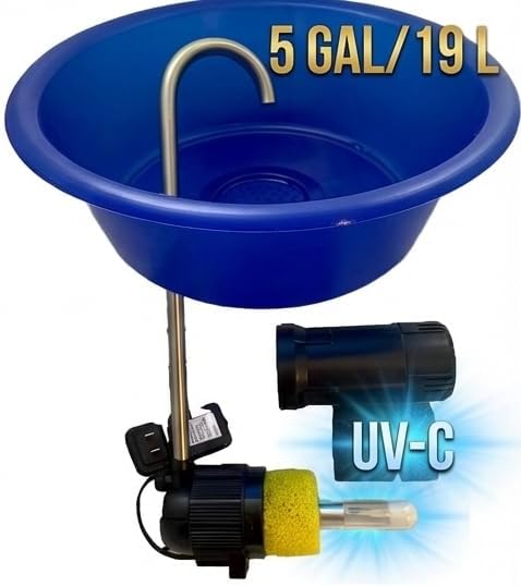 Large Dog Water Fountain, 5-Gallon (19L) Anti-Splash Dog Fountain with UV-C Filtration, XL Capacity for Multiple Dogs, Keeps Floors Dry – Freedom Pet Fountain