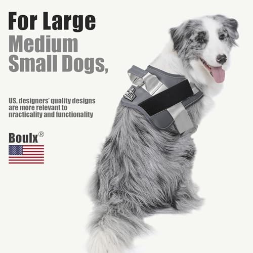 Dog Harness, No-Pull Reflective Dog Vest, Breathable Adjustable Pet Harness with Handle for Outdoor Walking - No More Pulling, Tugging or Choking - Image 5