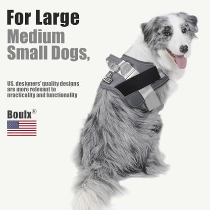 Dog Harness, No-Pull Reflective Dog Vest, Breathable Adjustable Pet Harness with Handle for Outdoor Walking - No More Pulling, Tugging or Choking - Image 5