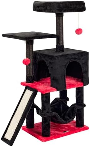 Gothic Cut Cat Tree Cat Tower Condo with Hammock Kittens Scratching Post by MIAOPAWbabycarriersnuggleupandultraSoft
