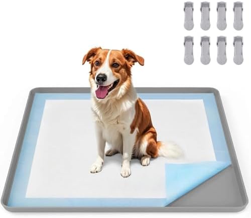 VavoPaw Pee Pad Holder for Dog, 22" × 34" Puppy Pad Holder with Clamps by VavoPaw