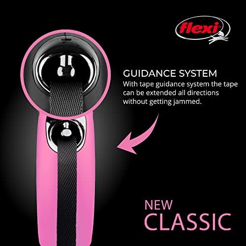 FLEXI® Classic Tape Retractable Dog Leash, Medium, 16 ft - Pink - Image 4