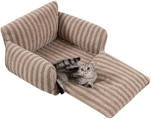 Hollypet Cat Bed Small Dog Orthopedic Couch Beds for Pets up to 20 lbs - Image 2