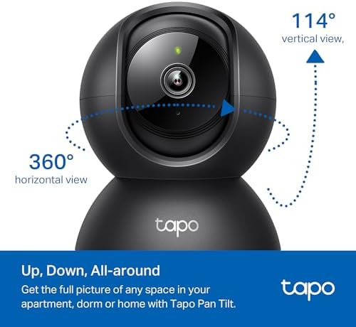 Tapo 1080p Pan/Tilt Security Camera for Baby Monitor, Pet Camera, C201 - Image 4