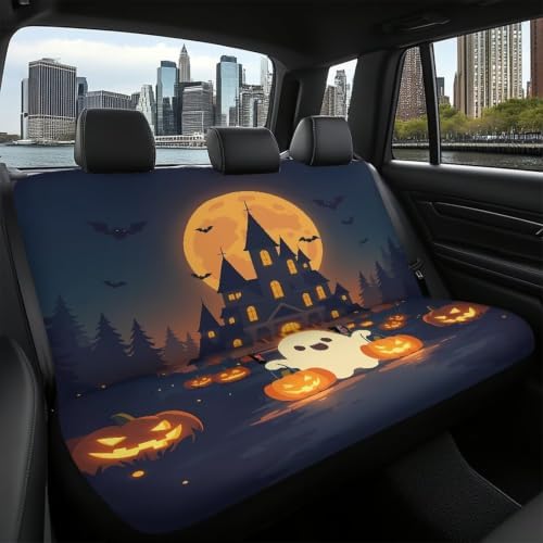 Halloween Moon Car Back Seat Covers,Non-Slip Interior Protective Covers Rear Facing Cars Seat Cushion Seat Cover - Image 6