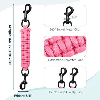PetBonus Dog Collar Safety Clip, Handmade Prong Collar to Harness Connector - Image 2