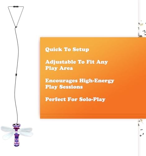 Meowijuana Jump 'n' Jamb Dragonfly Door-Hanging Cat Toy | Refillable - Image 3