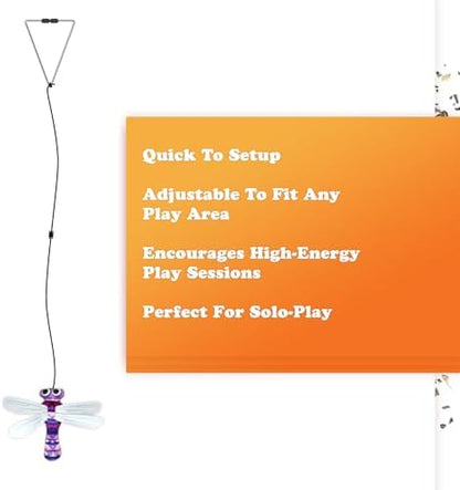 Meowijuana Jump 'n' Jamb Dragonfly Door-Hanging Cat Toy | Refillable - Image 3