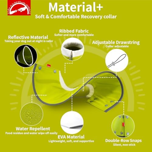 Agape Soft Dog Cone for Small Dogs & Cats, Recovery Collar to Stop Licking - Image 4
