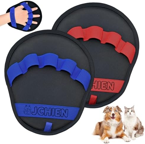 Pet Hair Removal Glove [2 Pack] Electrostatic Dog & Cat Hair Remover Glove by JCHIEN
