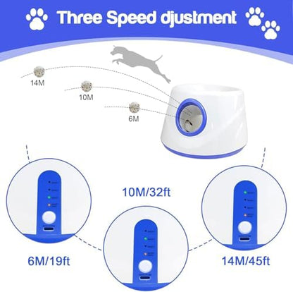 Automatic Ball Launcher, Hands‑free Dog Ball Thrower, Adjustable Distance Dog Fetch Machine (19-45FT), Suitable for Small and Medium-Sized Dogs. Indoor/Outdoor Dual-use launchers for Dog Parents. - Image 2