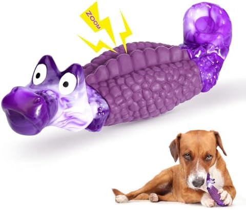 HGB Tough Dog Toys for Aggressive Chewers, Squeaky Indestructible Chew Toy by HGB