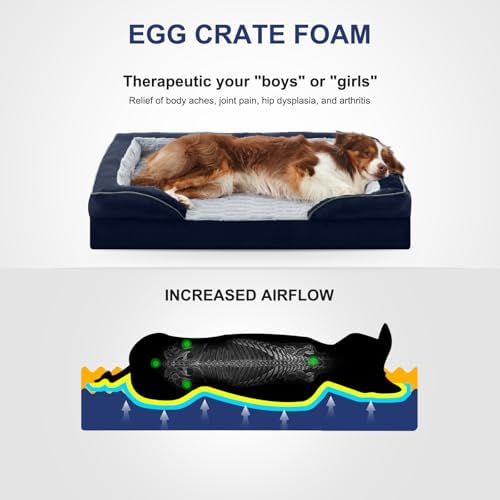 FURTIME Orthopedic Small Dog Bed, Supportive Waterproof Pet Bed - Image 3