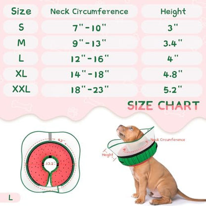 Supet Raised Inflatable Dog Cone Collar to Stop Licking, Soft Dog Cone Alternative After Surgery, Pet Neck Donut Collar for Small Medium Large Dogs - Image 6