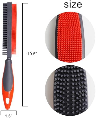 Premium Rubber Pet Hair Brush - Removes Hair from Couches & Pets' Coats O - Image 2
