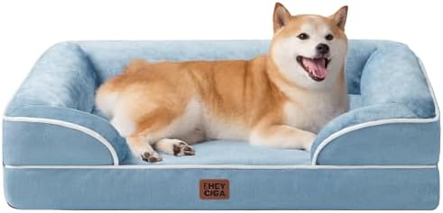 EHEYCIGA Orthopedic Dog Beds Large Sized Dog, Waterproof Washable Pet Bed by EHEYCIGA