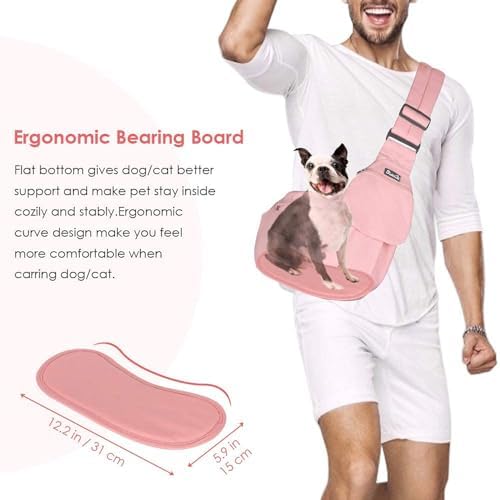 SlowTon Pet Carrier, Hard Bottom Support & Adjustable Padded Shoulder Strap - Image 5