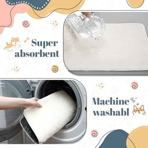 Drydiet 4 Pcs Cat Carrier Pad Reversible Liner, Beige, 17 x 11 Inch - Image 4
