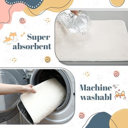 Drydiet 4 Pcs Cat Carrier Pad Reversible Liner, Beige, 17 x 11 Inch - Image 4