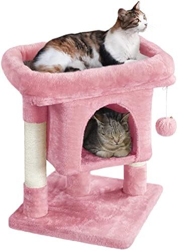Yaheetech 23.5in Small Low-Profile Cat Tree Condo with Scratching Posts by Unknown