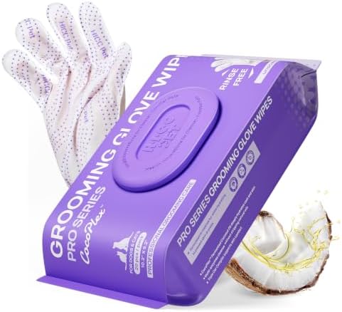 HICC PET Cleaning Glove Wipes PRO for Dogs & Cats, 20PCS Unscented. by HICCPET