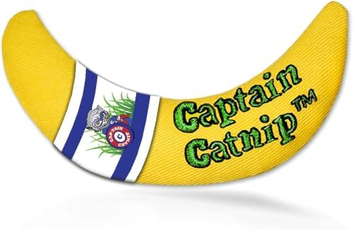 Captain Catnip Cat Banana Toy, Kitten Interactive Toy, Fun Playing Cat Toy, Filled with Organic Catnip for Indoor Cats (Pack of 3) - Image 3