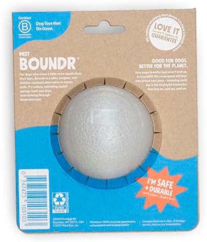 WEST PAW Boundr Ball Dog Fetch Toy – Bouncing Toys for Dogs, Fetch, Catch, Chewing, Play – Floatable, Recyclable Balls – Large Glow in The Dark - Image 2
