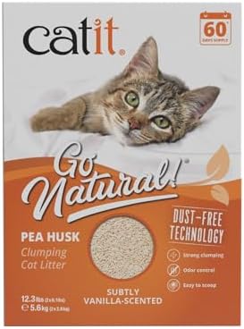 Catit Go Natural Pea Husk Clumping Cat Litter 12.3 lb, Natural (Pack of 2) - Image 2
