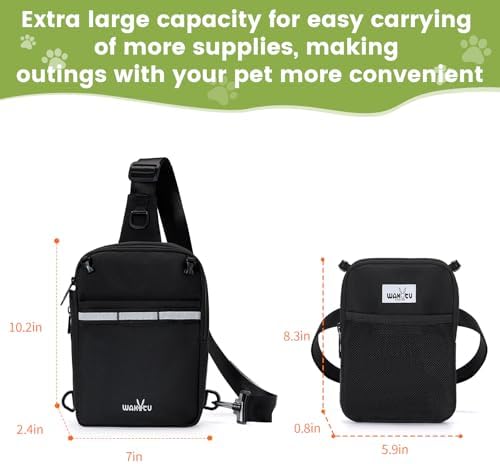 Dog Training Pouch with Removable Pocket, Dog Treat Pouch Waist Belt Clip for Hands-Free Training, Built in Water Bottle Holder, 3 Ways to Wear - Image 4