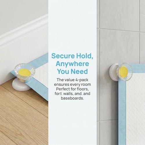Non Slip Dog Pee Pad Holder, Strong Adhesion, 4 Pcs - Image 3