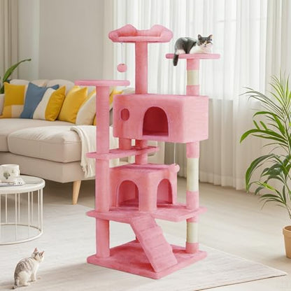 DUMOS 54-inch Cat Tree Tower with Scratching Posts, Indoor Use - Image 5