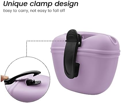 AUDWUD Silicone Dog Treat Pouch with Clicker Magnetic Closure Secure Clip - Image 4